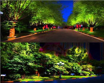 小區廣場節日亮化